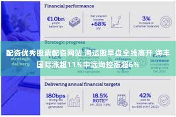 配资优秀股票配资网站 海运股早盘全线高开 海丰国际涨超11%中远海控涨超6%