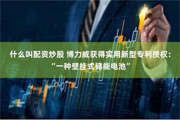 什么叫配资炒股 博力威获得实用新型专利授权：“一种壁挂式储能电池”